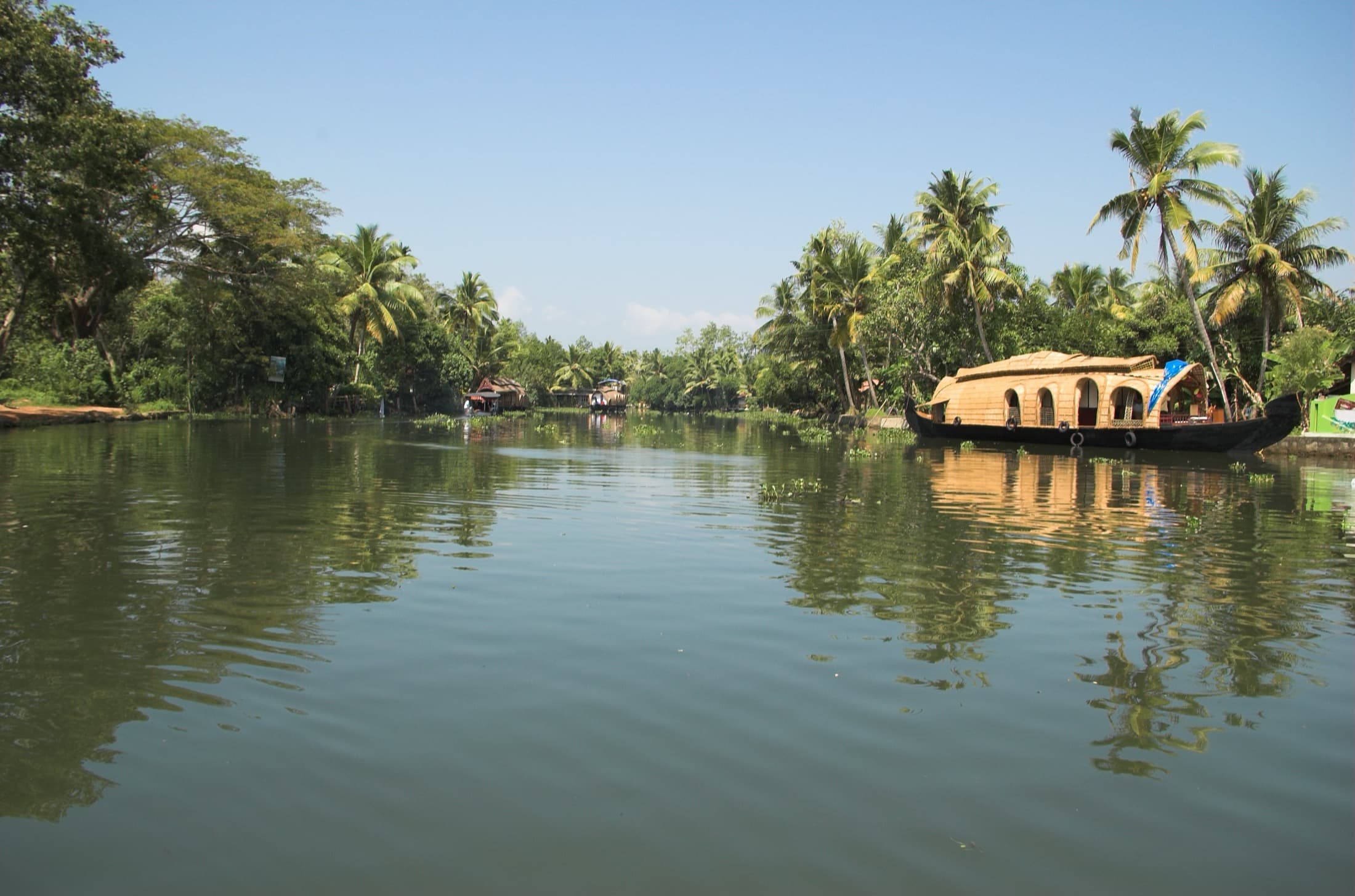 Traditional Kerala houseboat on Kumarakom backwaters