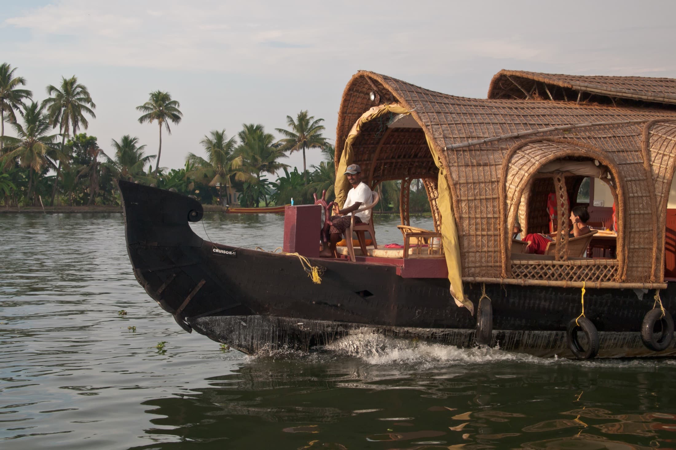 Houseboat experience in Kerala backwaters